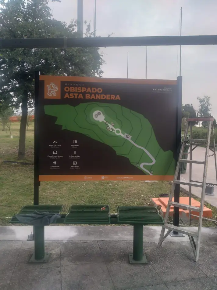 Estructura Señalizacion Mapa De Sitio Mirador Obispado Monterrey - MKTING ACTIVO