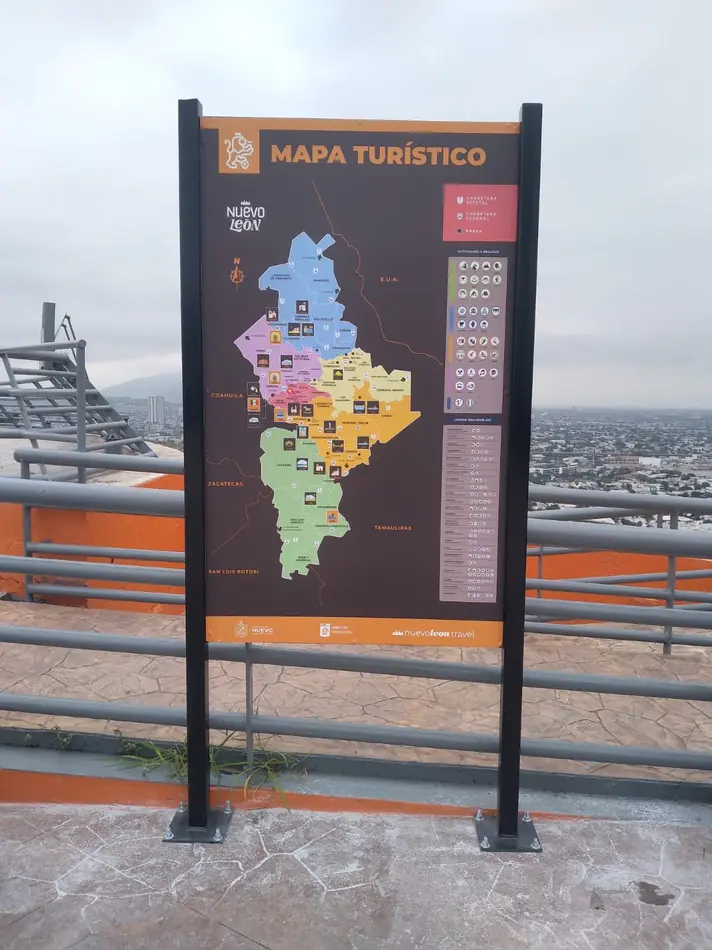 Tótem Metálico Señalética Turística Mapa Obispado Mty - MKTING ACTIVO